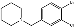 1-(4-Bromo-3-chlorobenzyl)piperidine Structure