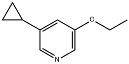 5-环丙基-3-乙氧基吡啶 结构式