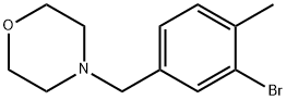 4-(3-溴-4-甲基苄基)吗啉 结构式