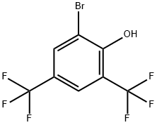 2,4-双(三氟甲基)-6-溴苯酚,1414870-83-9,结构式
