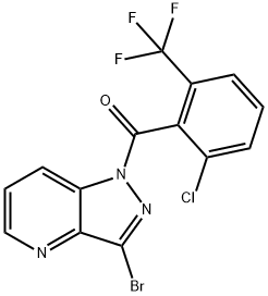 (3-Bromo-1H-pyrazolo[4,3-b]pyridin-1-yl)(2-chloro-6-(trifluoromethyl)phenyl)methanone Structure