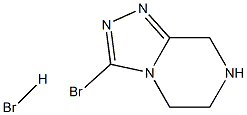 3-Bromo-5,6,7,8-tetrahydro-[1,2,4]triazolo[4,3-a]pyrazine hydrobromide Struktur