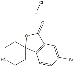 5-Bromo-3H-spiro[isobenzofuran-1,4'-piperidin]-3-one hydrochloride Struktur