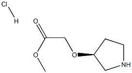 (S)-(3-吡咯烷氧基)-乙酸甲酯盐酸盐, 1414960-56-7, 结构式