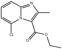 5-氯-2-甲基咪唑并〔1,2-A〕吡啶-3-甲酸乙酯, 141517-48-8, 结构式