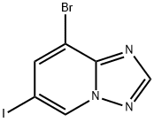 8-bromo-6-iodo-[1,2,4]triazolo[1,5-a]pyridine Structure