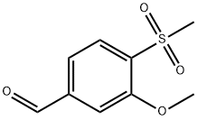 3-methoxy-4-(methylsulfonyl)benzaldehyde Struktur