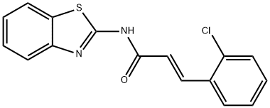 (2E)-N-(1,3-benzothiazol-2-yl)-3-(2-chlorophenyl)prop-2-enamide Structure