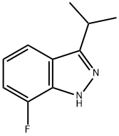 7-fluoro-3-isopropyl-1H-indazole Structure