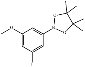 3-Fluoro-5-methoxyphenylboronic acid pinacol ester Structure