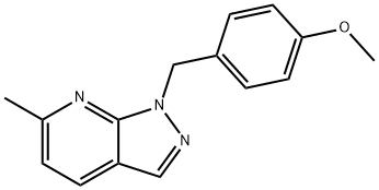 1-(4-METHOXYBENZYL)-6-METHYL-1H-PYRAZOLO[3,4-B]PYRIDINE, 1416372-59-2, 结构式