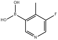 (5-Fluoro-4-methylpyridin-3-yl)boronic acid Struktur