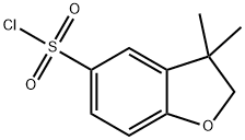 3,3-dimethyl-2,3-dihydrobenzofuran-5-sulfonyl chloride 化学構造式