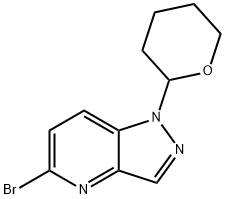 5-Bromo-1-(Tetrahydro-2H-Pyran-2-Yl)-1H-Pyrazolo[4,3-B]Pyridine Struktur