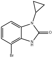 4-bromo-1-cyclopropyl-1H-benzo[d]imidazol-2(3H)-one Structure