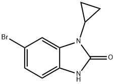 6-溴-1-环丙基-1H-苯并[D]咪唑-2(3H)-酮, 1416714-45-8, 结构式