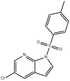 5-chloro-1-tosyl-1H-pyrrolo[2,3-b]pyridine 化学構造式