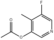 5-氟-4-甲基-3-吡啶基乙酸酯,1417556-12-7,结构式