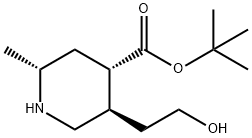 (2R,4S,5R)-4-Boc-5-(2-hydroxyethyl)-2-methylpiperidine Struktur
