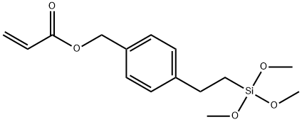 [p-(Acryloxymethyl)Phenethyl] Trimethoxysilane Struktur