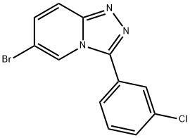 6-Bromo-3-(3-chlorophenyl)-[1,2,4]triazolo[4,3-a]pyridine Struktur