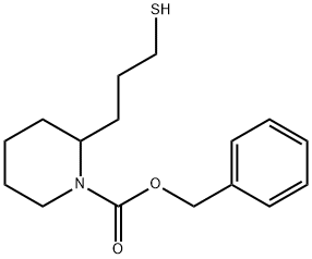 benzyl 2-(3-mercaptopropyl)piperidine-1-carboxylate Struktur