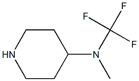 N-methyl-N-(trifluoromethyl)piperidin-4-amine Struktur