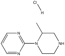 2-(2-Methylpiperazin-1-yl)pyrimidine hydrochloride Structure