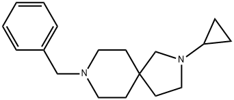 8-benzyl-2-cyclopropyl-2,8-diazaspiro[4.5]decane Struktur