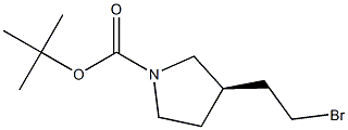 (R)-tert-butyl 3-(2-bromoethyl)pyrrolidine-1-carboxylate Structure