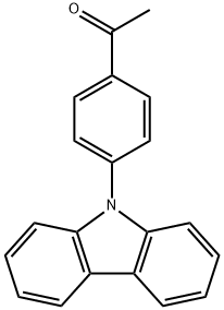 1-[4-(9H-咔唑-9-基)苯基]-乙酮,142116-85-6,结构式