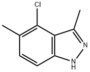 4-chloro-3,5-dimethyl-1H-Indazole,1421252-91-6,结构式