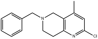6-Benzyl-2-Chloro-4-Methyl-5,6,7,8-Tetrahydro-1,6-Naphthyridine 化学構造式