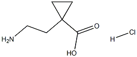 1-(2-aminoethyl)cyclopropane-1-carboxylic acid hydrochloride Struktur