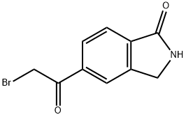 5-(bromoacetyl)-2,3-dihydro-1H-isoindol-1-one Structure