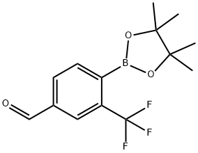 4-Formyl-2-(trifluoromethyl)phenylboronic acid pinacol ester Structure