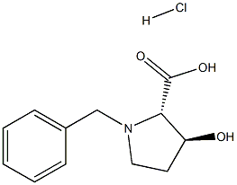 (2S,3S)-1-Benzyl-3-Hydroxypyrrolidine-2-Carboxylic Acid Hydrochloride Struktur