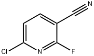 6-Chloro-2-fluoronicotinonitrile 化学構造式