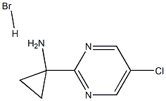 1-(5-氯嘧啶-2-基)环丙胺氢溴酸盐, 1422356-98-6, 结构式