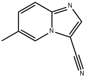 6-Methyl-imidazo[1,2-a]pyridine-3-carbonitrile 化学構造式