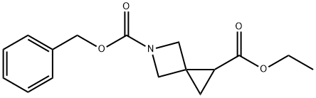 5-Azaspiro[2.3]hexane-1,5-dicarboxylic acid, 1-ethyl 5-(phenylmethyl) ester Struktur