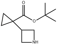 tert-butyl 1-(azetidin-3-yl)cyclopropanecarboxylate,1423070-44-3,结构式