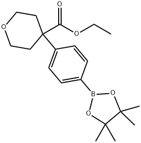 ethyl 4-(4-(4,4,5,5-tetramethyl-1,3,2-dioxaborolan-2-yl)phenyl)tetrahydro-2H-pyran-4-carboxylate