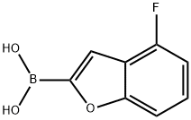 (4-Fluorobenzofuran-2-yl)boronic acid, 1423791-86-9, 结构式