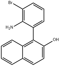 1-(2-Amino-3-bromophenyl)naphthalen-2-ol,1424386-38-8,结构式