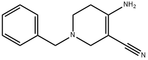 4-amino-1-benzyl-1,2,5,6-tetrahydropyridine-3-carbonitrile Structure