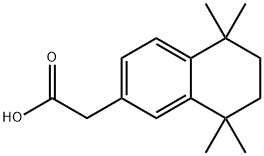 5,6,7,8-tetrahydro-5,5,8,8-tetramethyl-2-Naphthaleneacetic acid 化学構造式