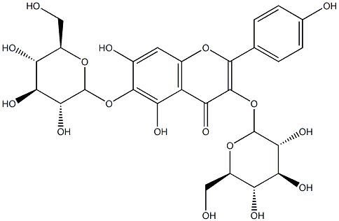 6-Hydroxykaempferol 3,6-diglucoside|6-羟基山奈酚 3,6-二葡萄糖苷