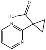 1-(pyrimidin-2-yl)cyclopropane-1-carboxylic acid Structure