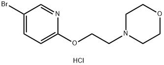4-[2-(5-Bromo-pyridin-2-yloxy)-ethyl]-morpholine hydrochloride Struktur